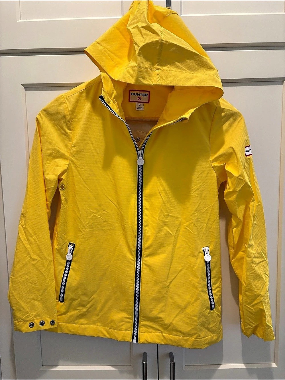 Hunter for Target Yellow Hooded Jacket Size Medium Like New